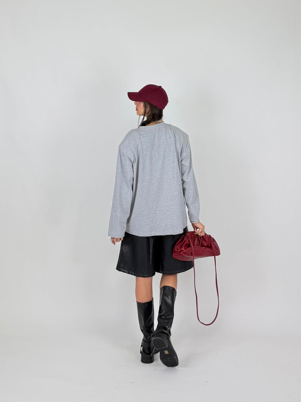 T-SHIRT BOXY GREY