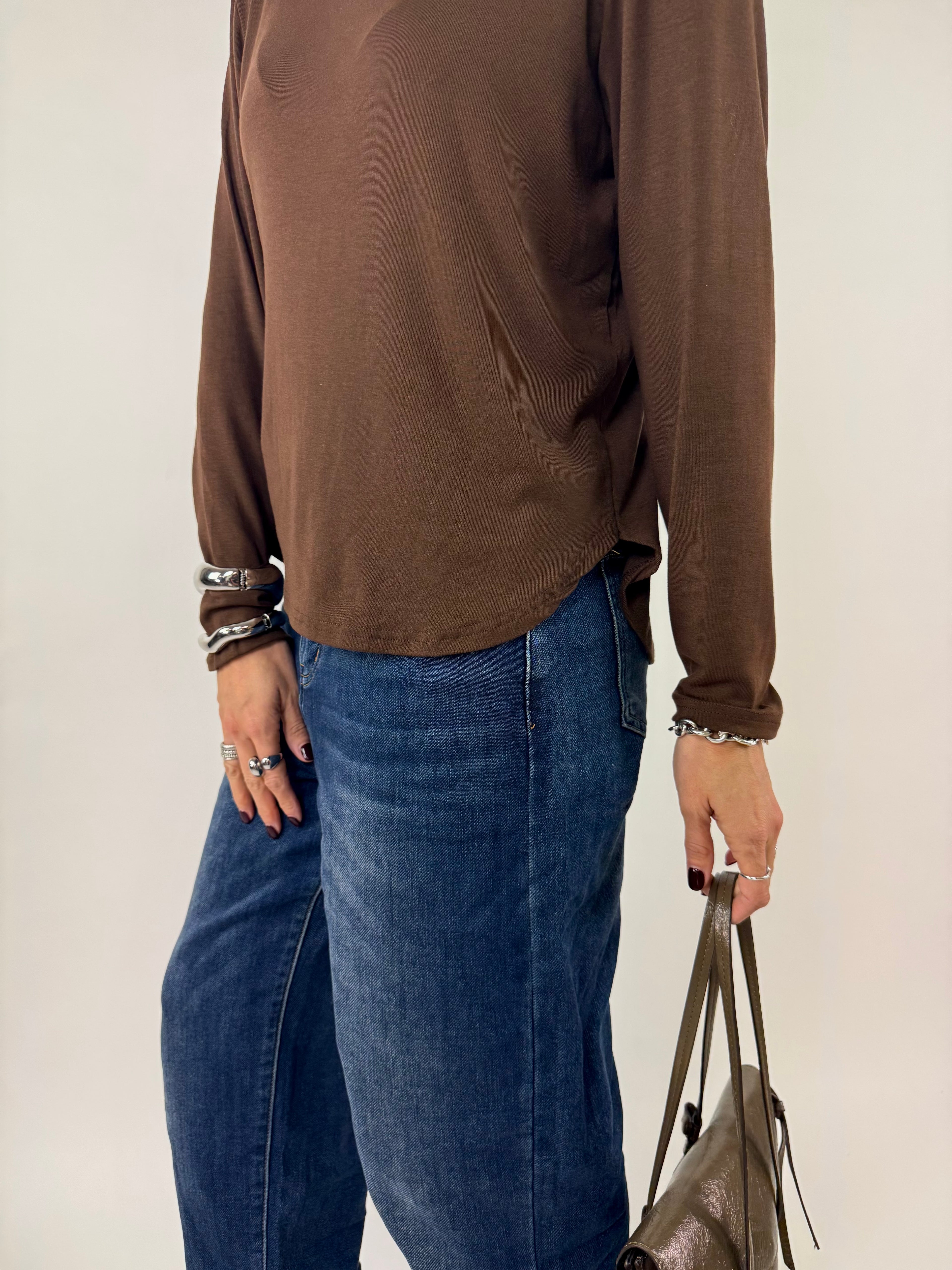 MAGLIA SPOKE CHOCO