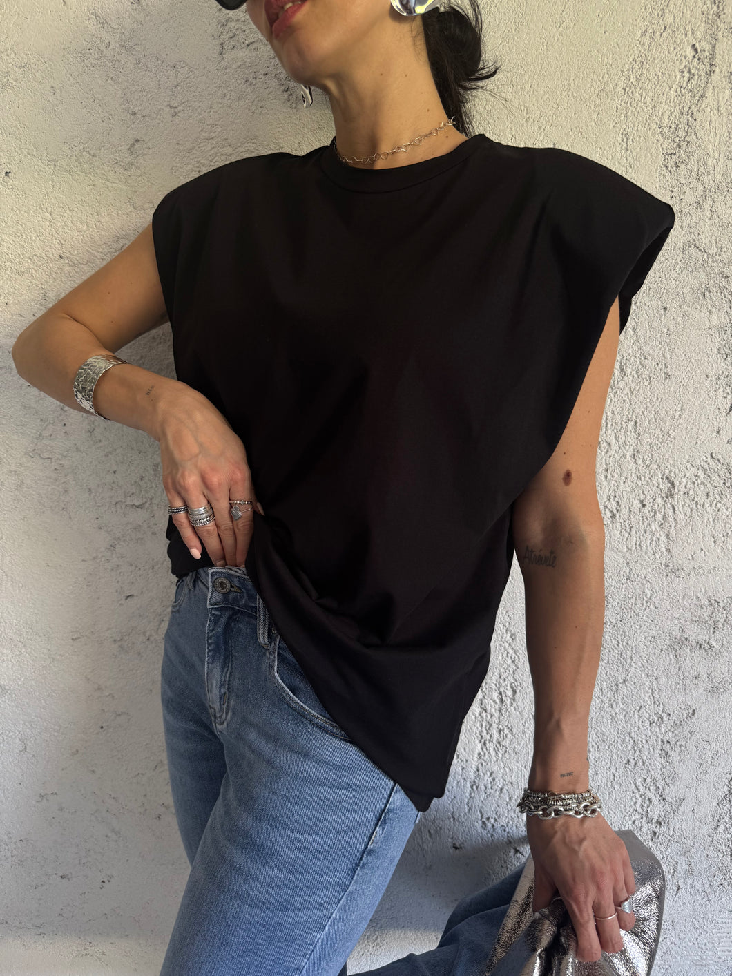 T-SHIRT SHOULDER OVER