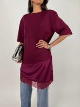 Carica l'immagine nel visualizzatore di Gallery, T-SHIRT DRESS BORDEAUX
