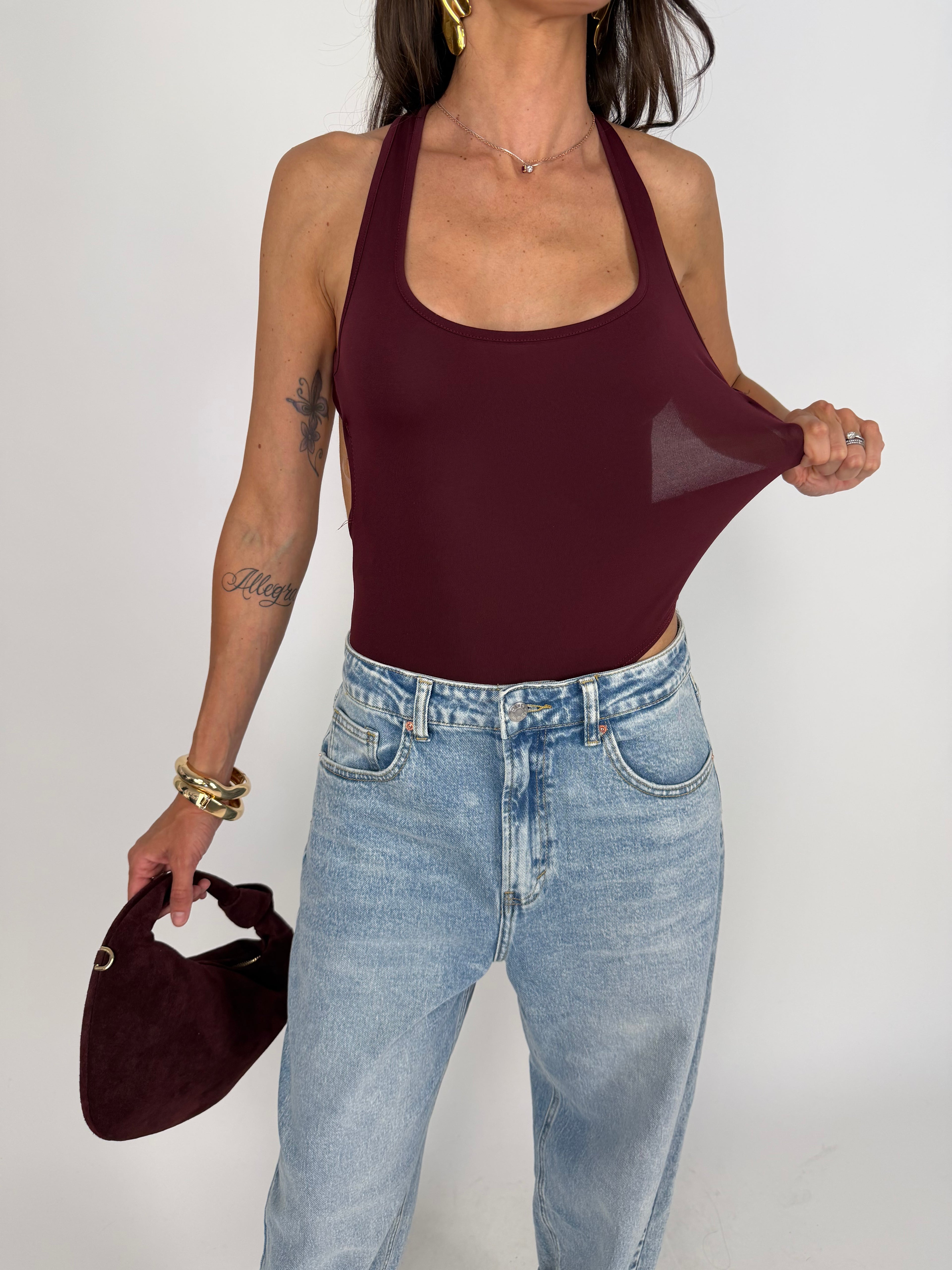 BODY CROSS BACK WINE