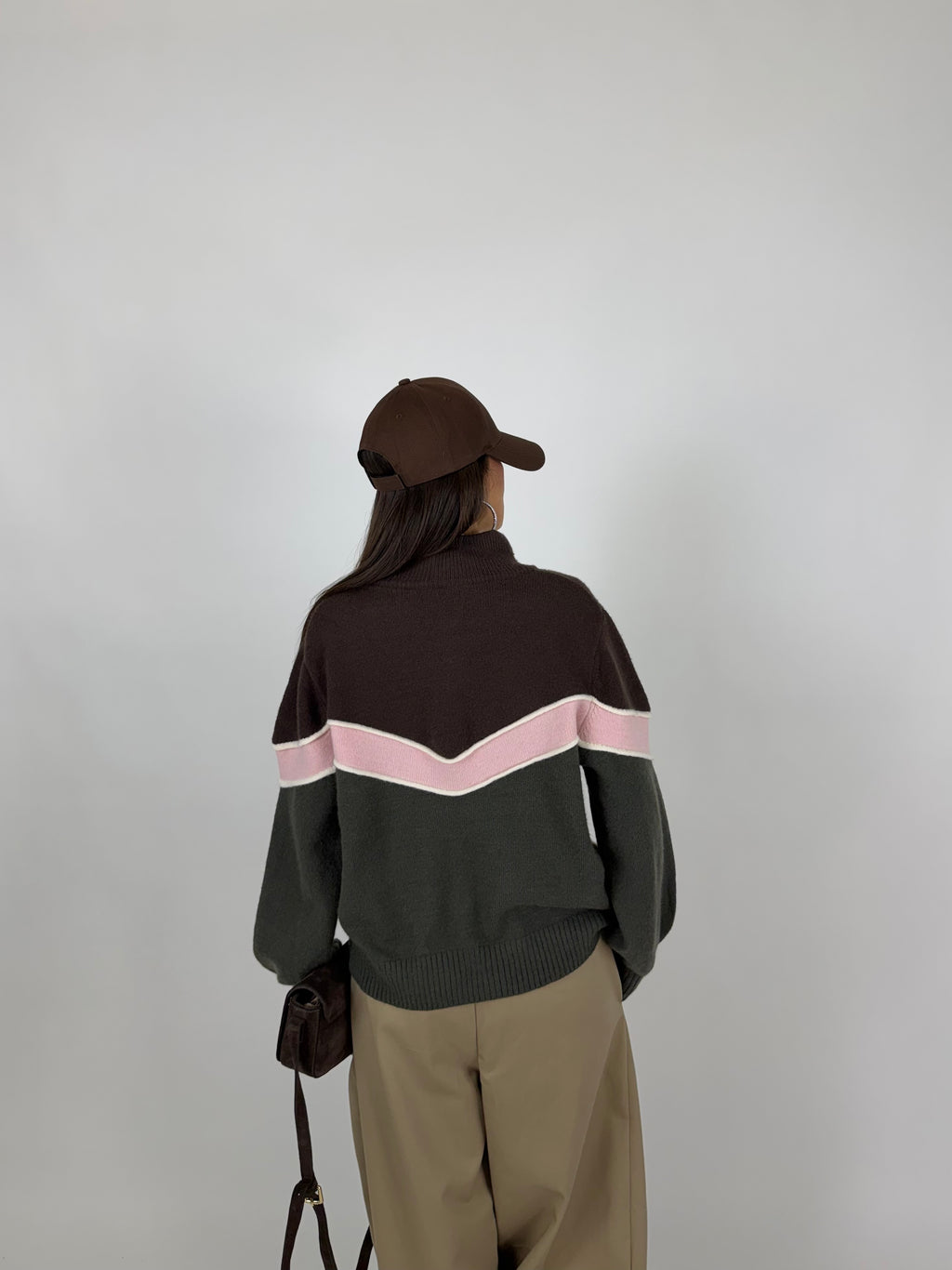 PULL VINTAGE CHOCO-GREEN