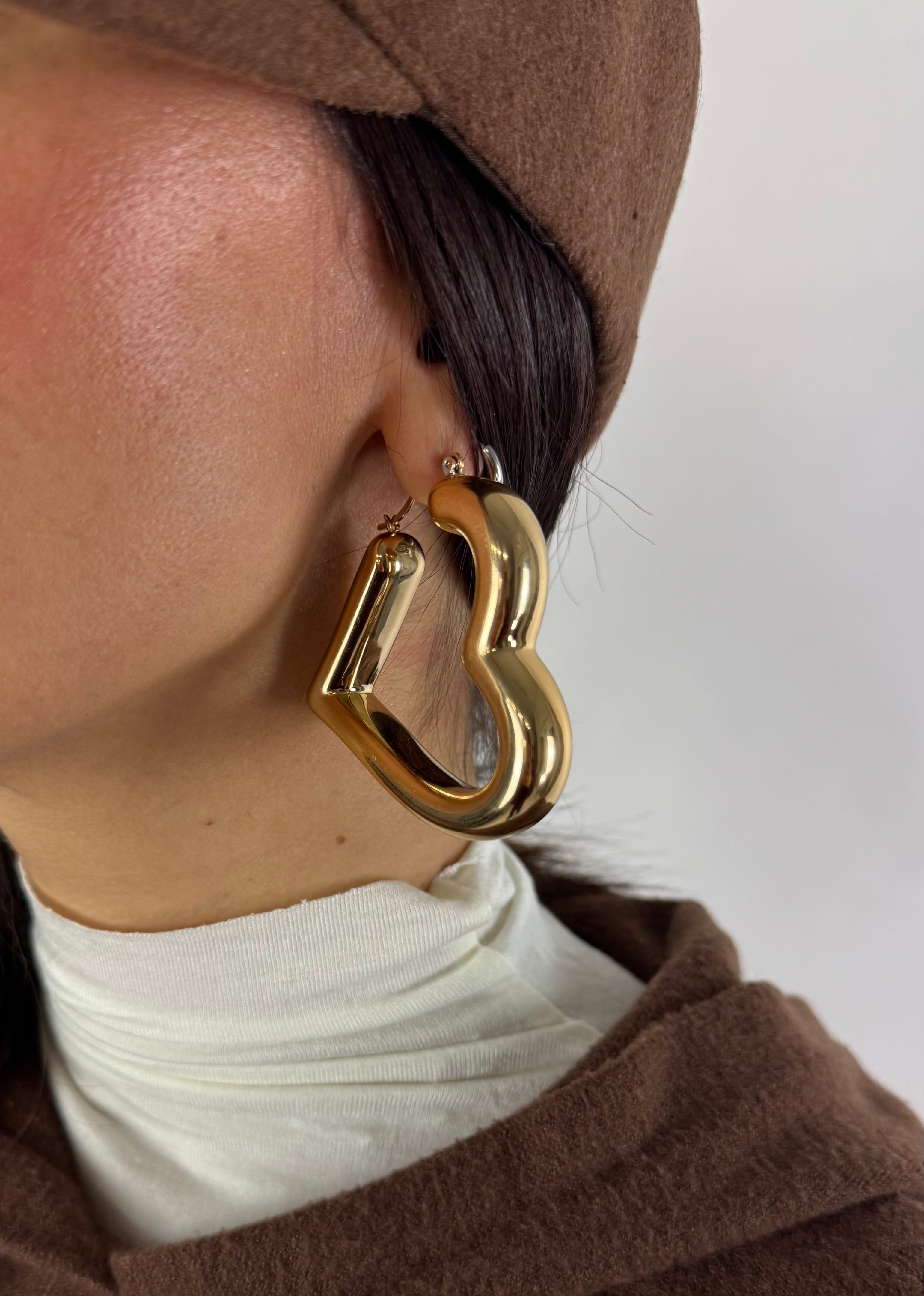 ORECCHINO GOLD HEART