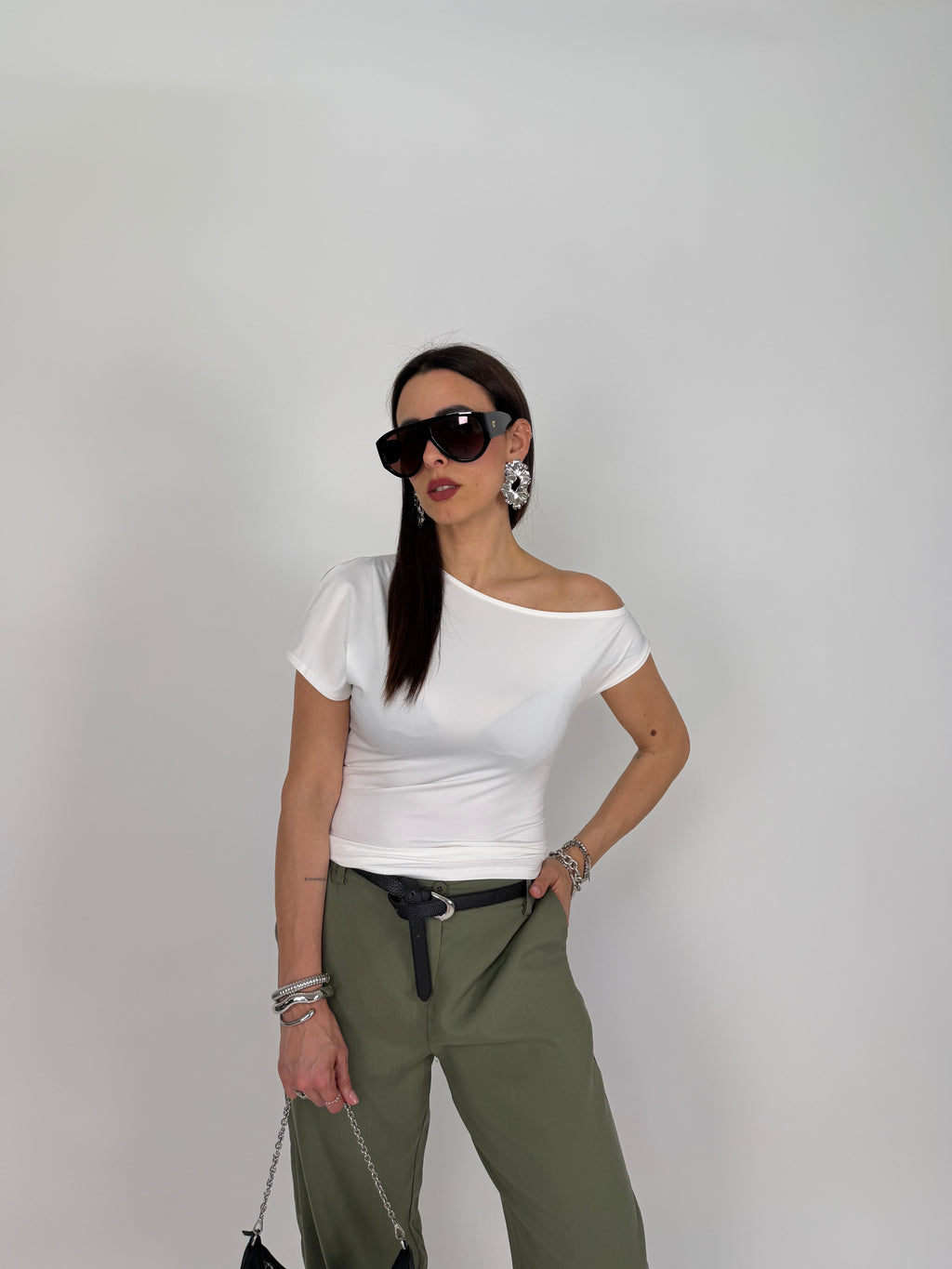 MAGLIA TRAPEZIO BIANCA