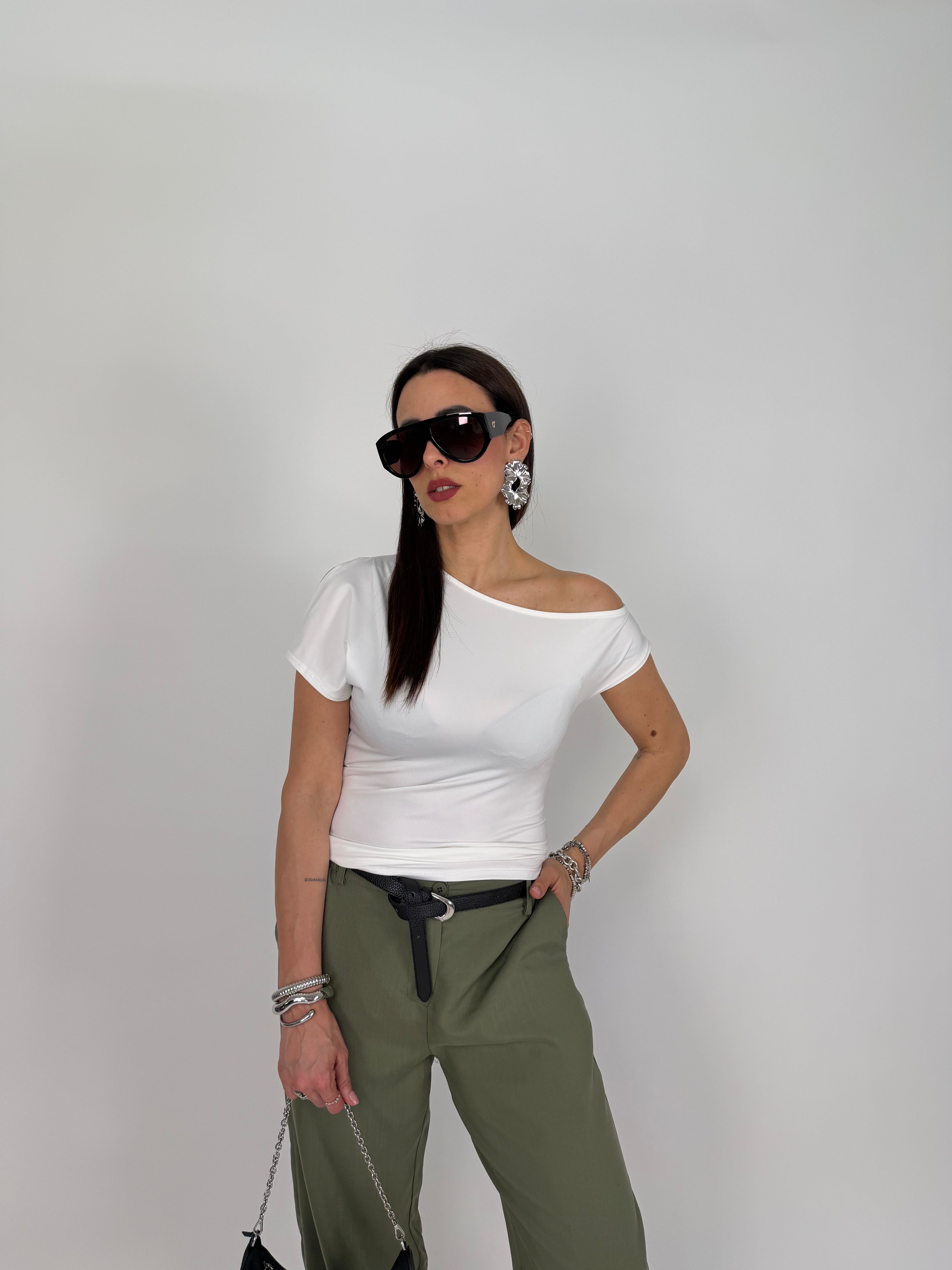 MAGLIA TRAPEZIO BIANCA