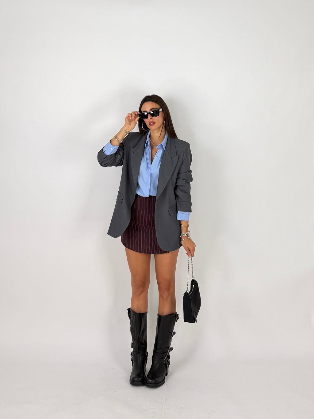BLAZER SIDE GRIGIO