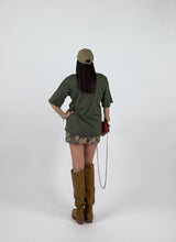 Carica l'immagine nel visualizzatore di Gallery, T-SHIRT LOOSE SHOL VERDE MIL

