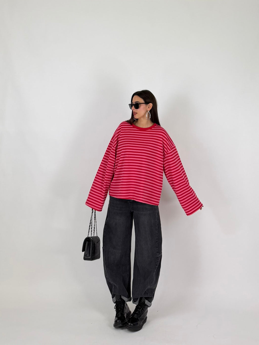 MAGLIA STRIPES PINK