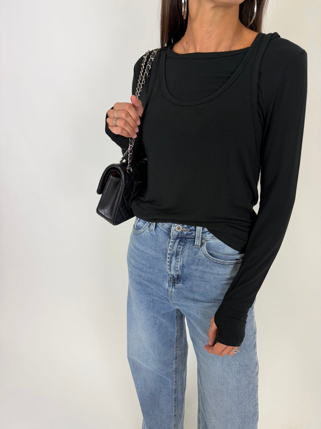 MAGLIA DOUBLE NERA