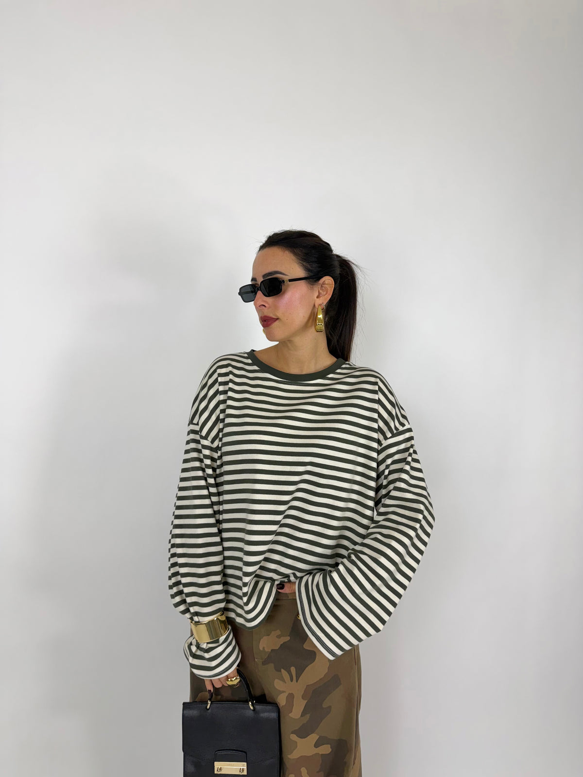 MAGLIA STRIPES GREEN