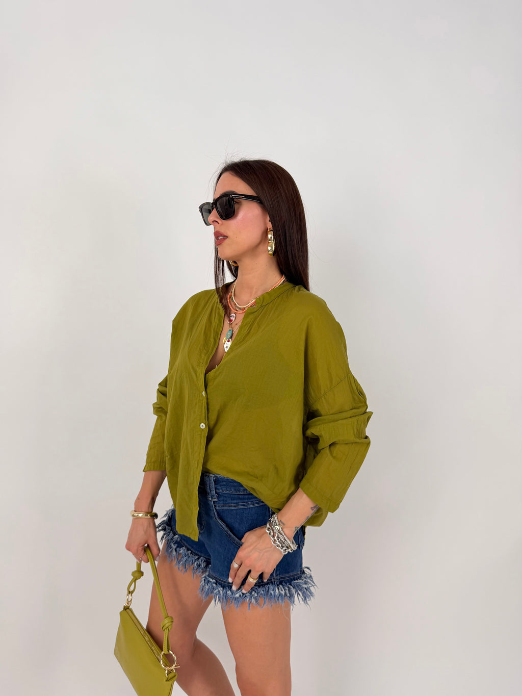 VEIL SHIRT OLIVA