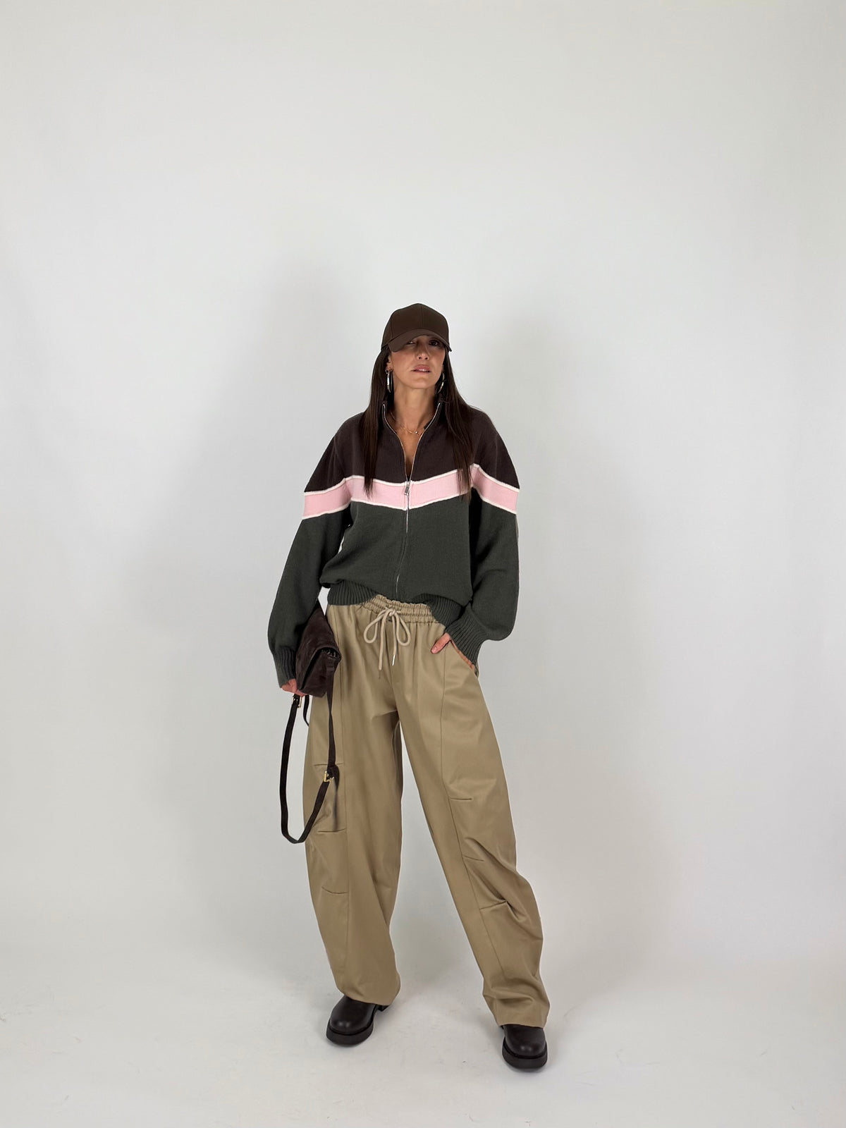 PULL VINTAGE CHOCO-GREEN
