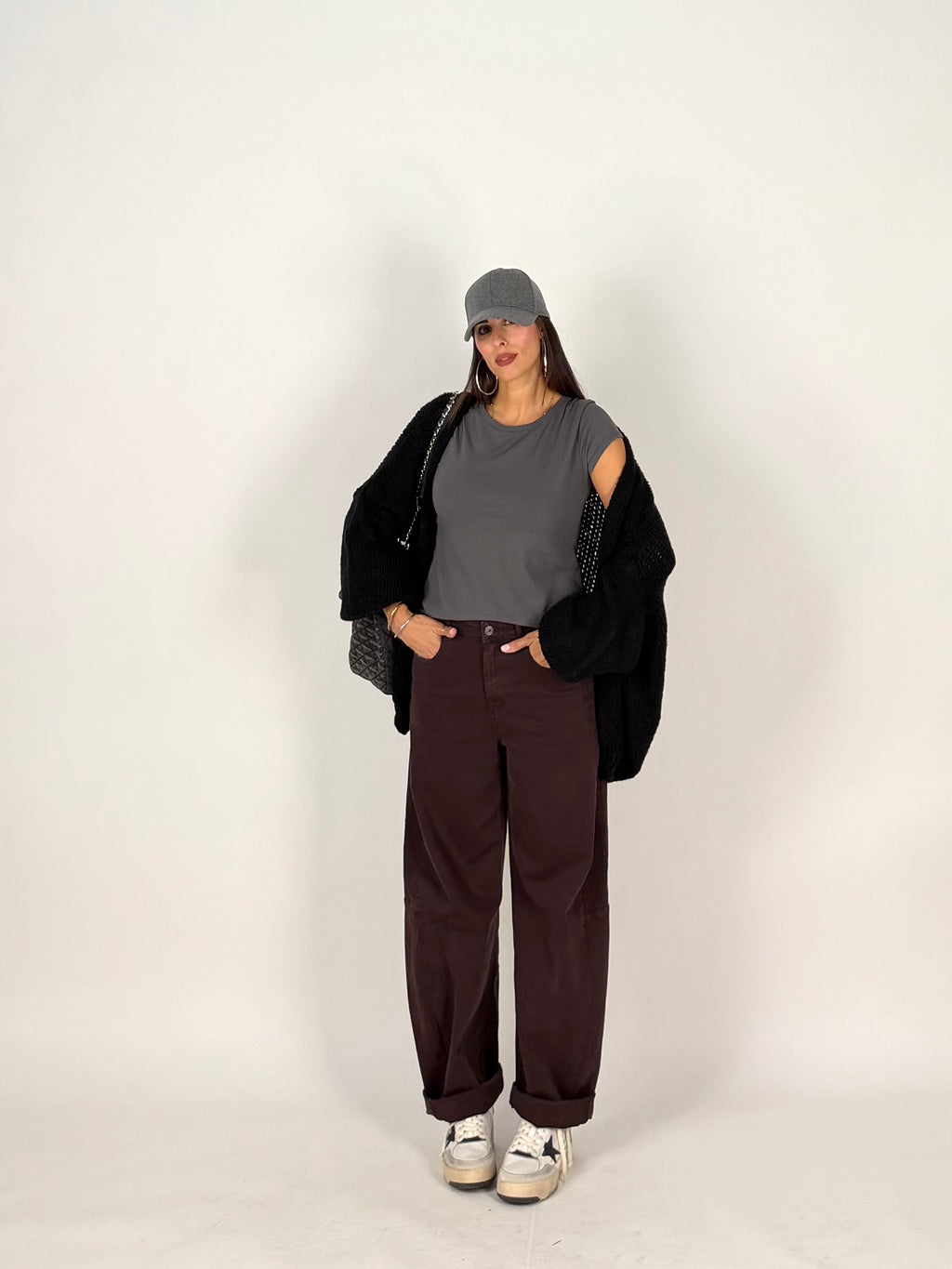 MAXI CARDIGAN NERO