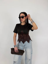 Carica l'immagine nel visualizzatore di Gallery, T-SHIRT CORPETTO MOKA
