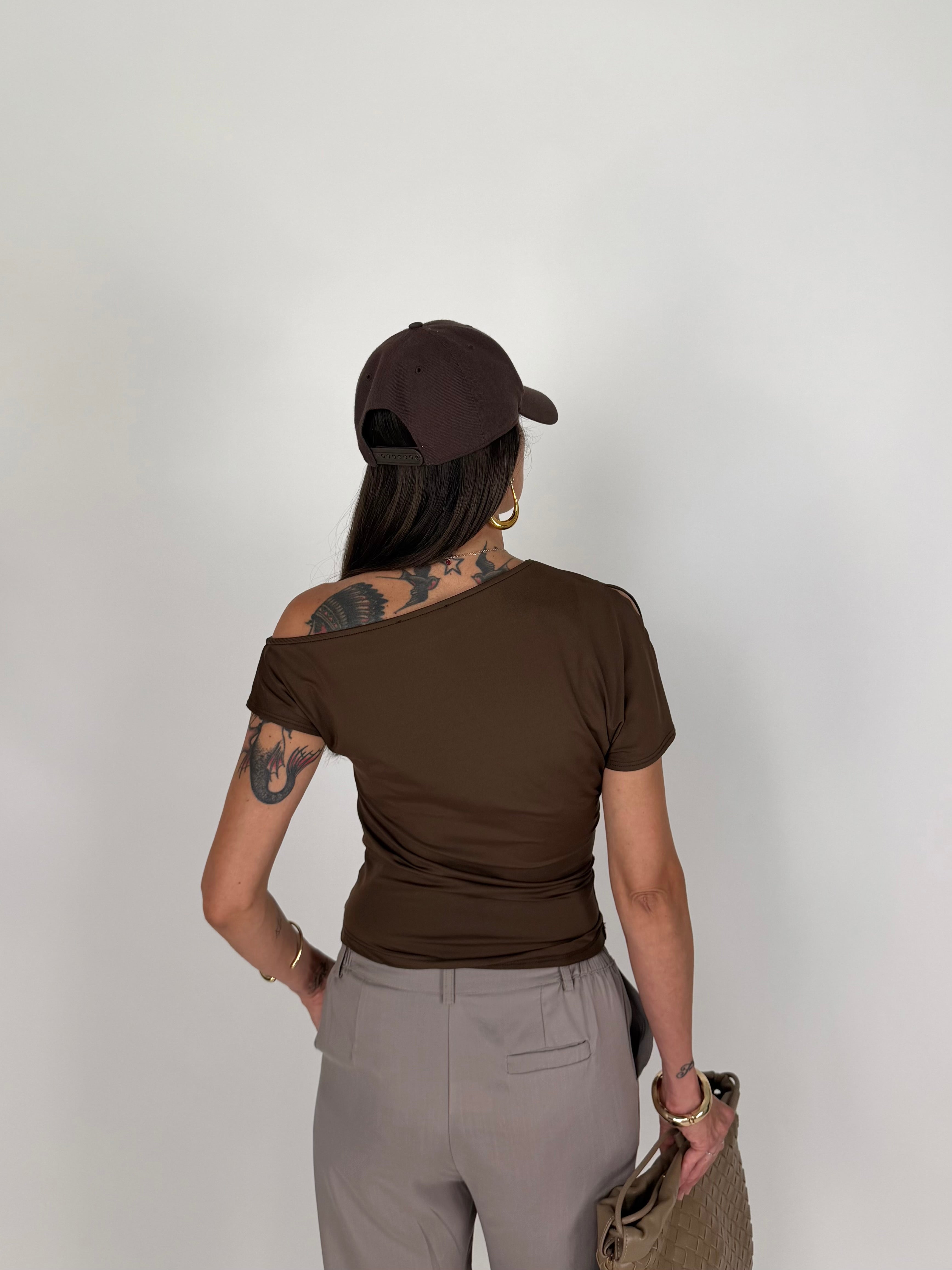 MAGLIA TRAPEZIO CHOCO