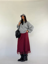 Carica l&#39;immagine nel visualizzatore di Gallery, SKIRTY SLIP BORDEAUX
