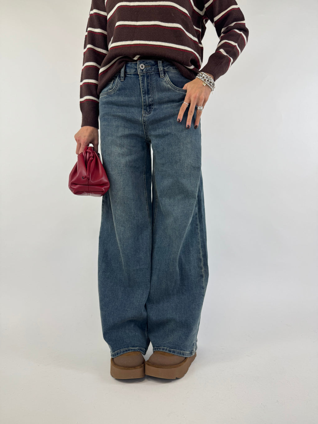 JEANS CLEAN PALAZZO