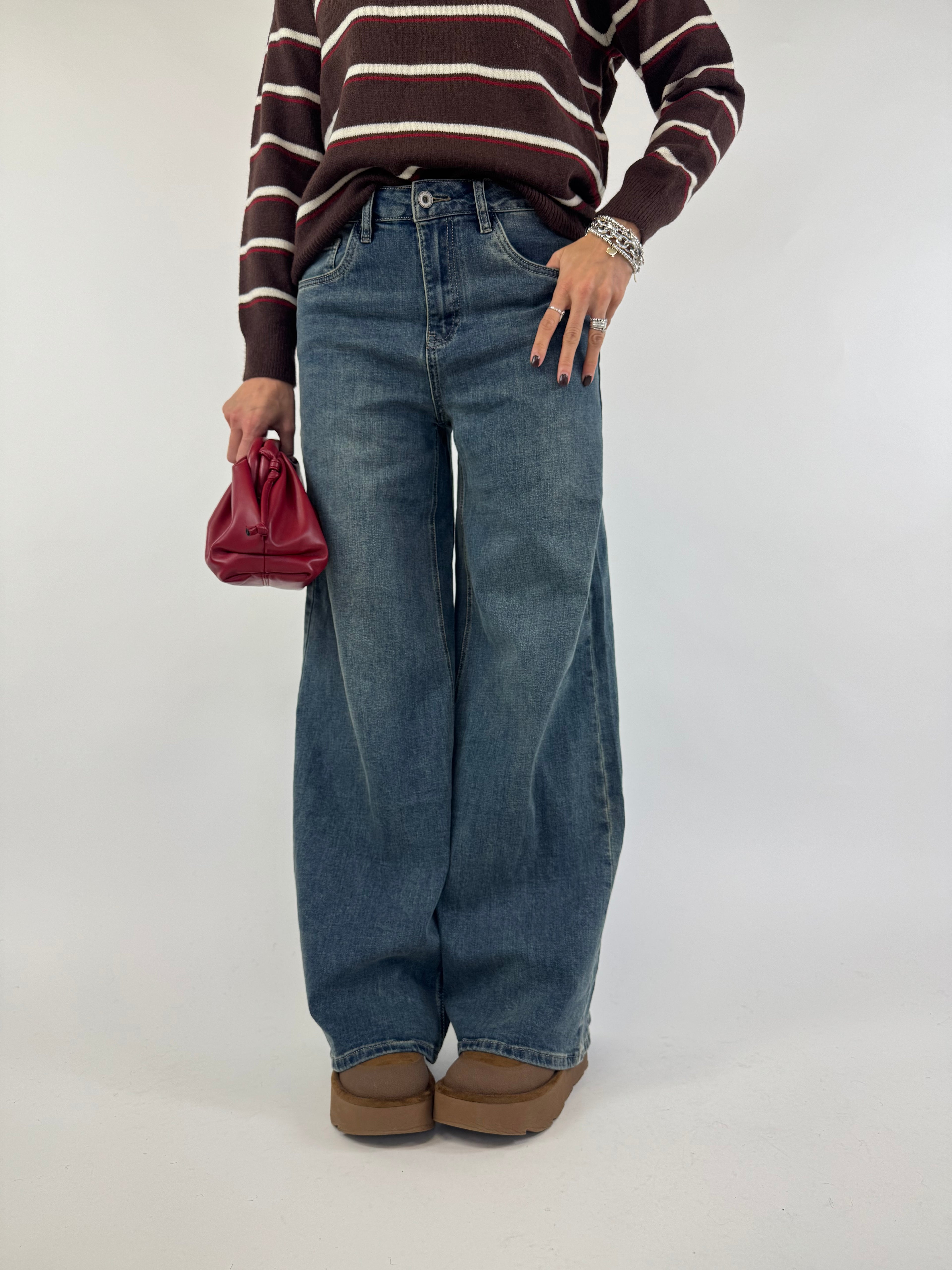 JEANS CLEAN PALAZZO