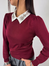 Carica l&#39;immagine nel visualizzatore di Gallery, PULL CHIC BORDEAUX
