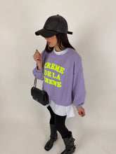 Carica l'immagine nel visualizzatore di Gallery, FELPA CRÈME LILLA
