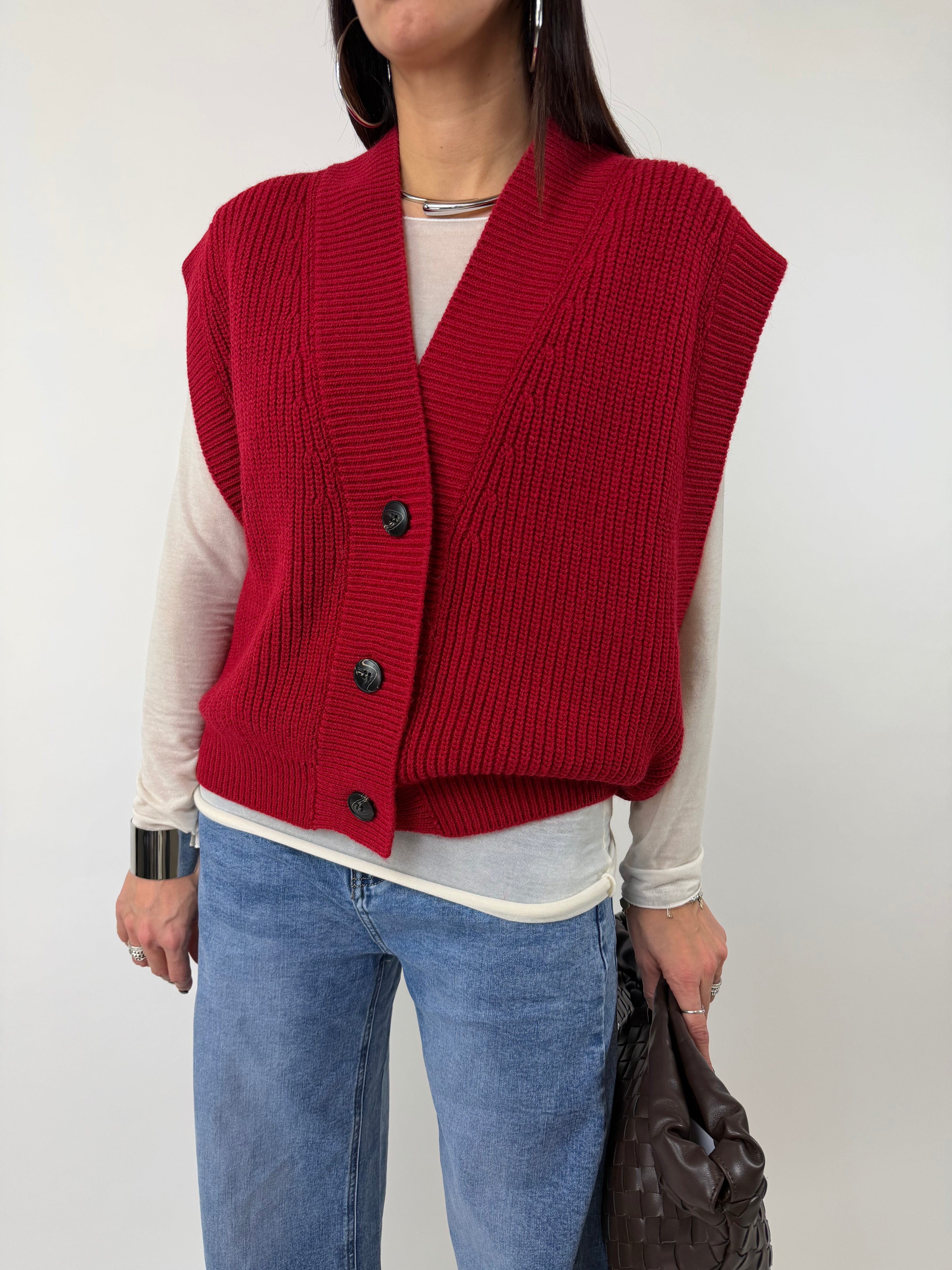 GILET FLOW ROSSO