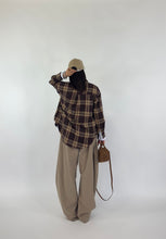 Carica l&#39;immagine nel visualizzatore di Gallery, CAMICIA CHECK BORDEAUX
