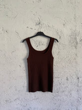 Carica l&#39;immagine nel visualizzatore di Gallery, CANOTTA RIBS CIOCCOLATO
