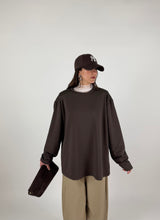 Carica l'immagine nel visualizzatore di Gallery, FELPA WIDE MOKA
