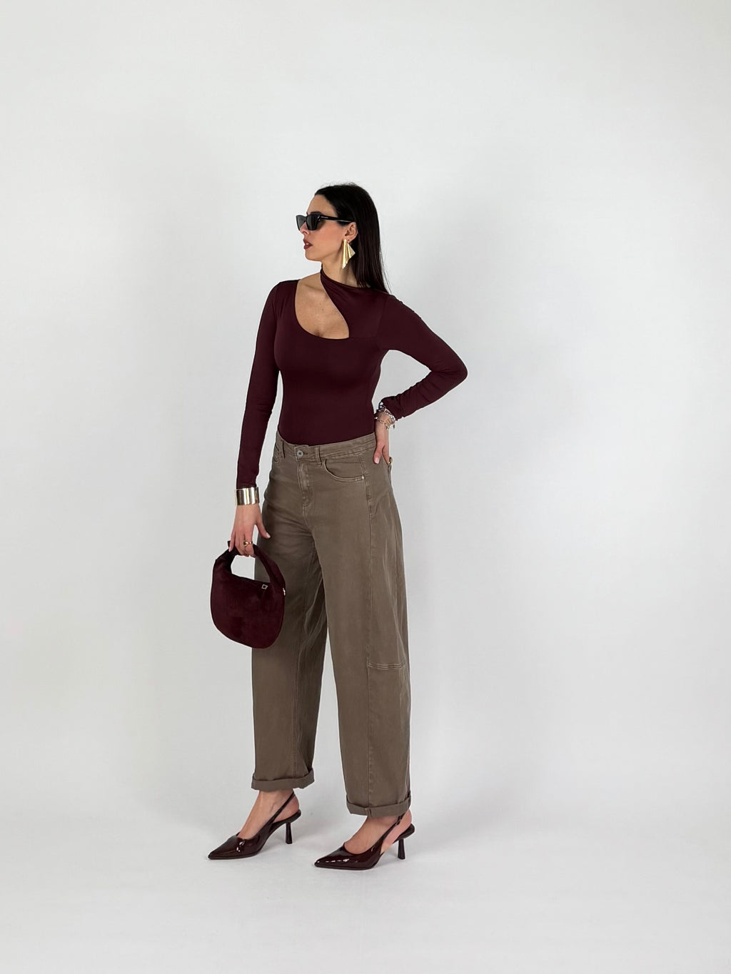 BODY HOLE NECK MARSALA