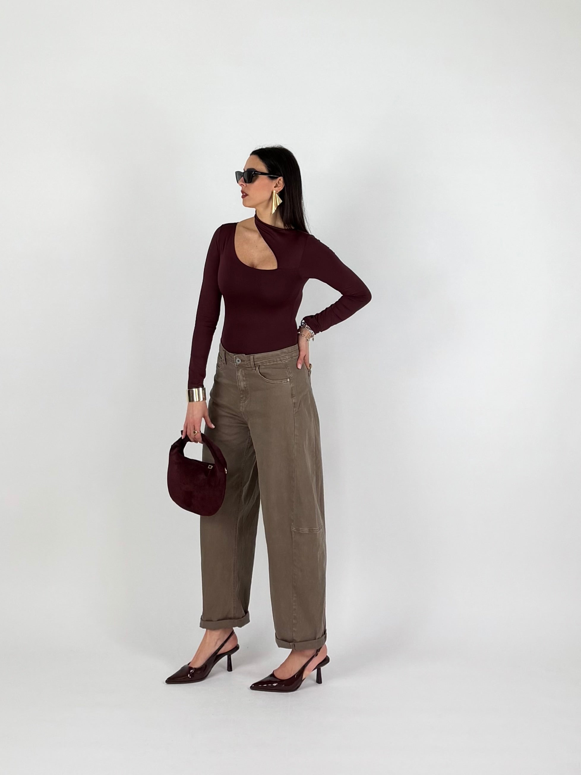 BODY HOLE NECK MARSALA