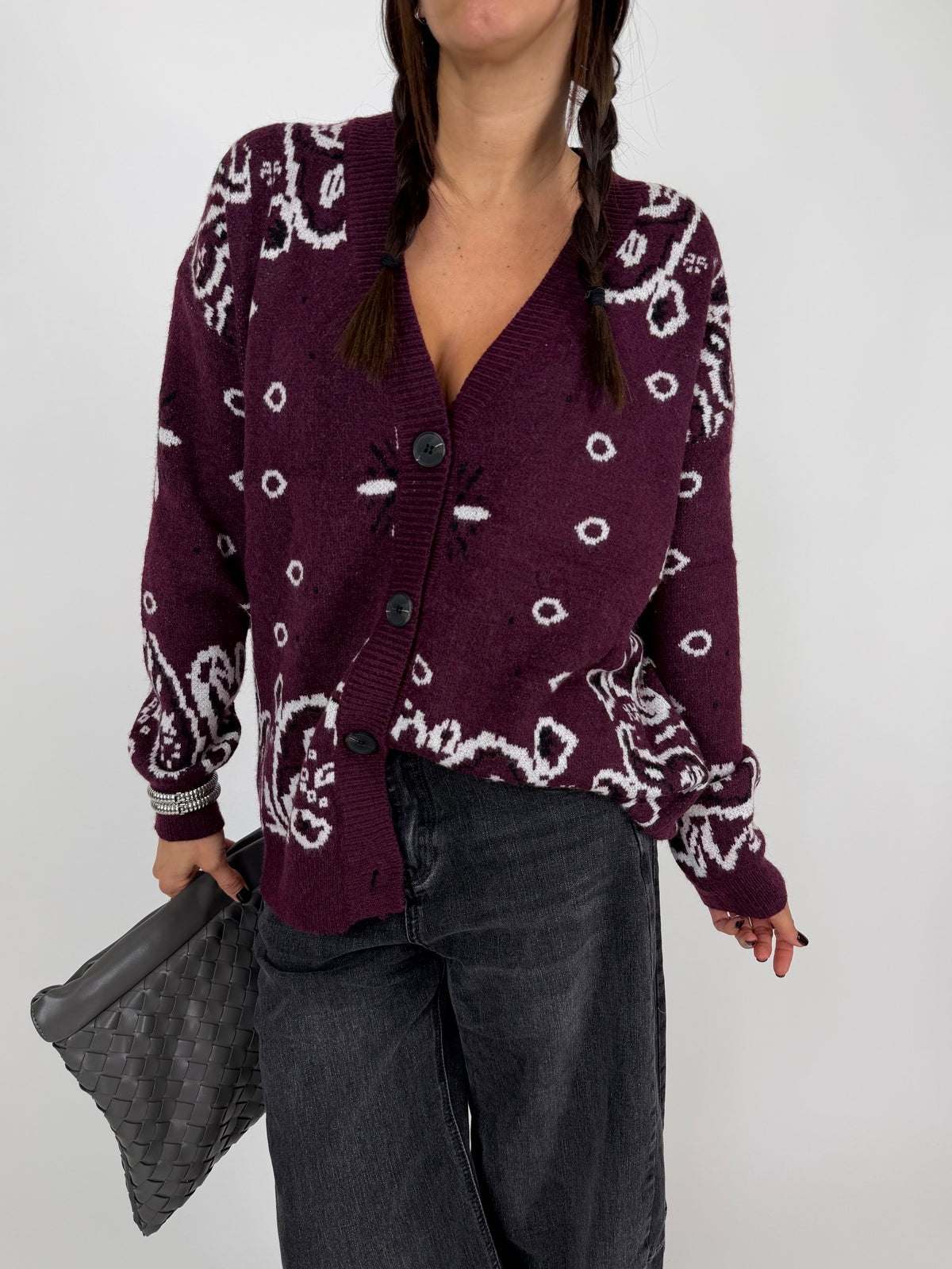 CARDIGAN BANDANA VINACCIA