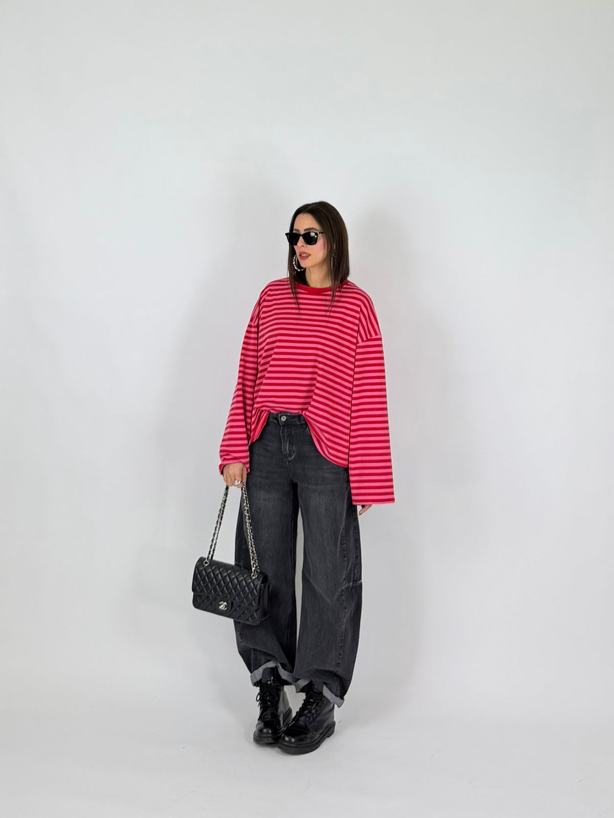 MAGLIA STRIPES PINK