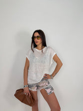 Carica l'immagine nel visualizzatore di Gallery, T-SHIRT PURO LINO BIANCA
