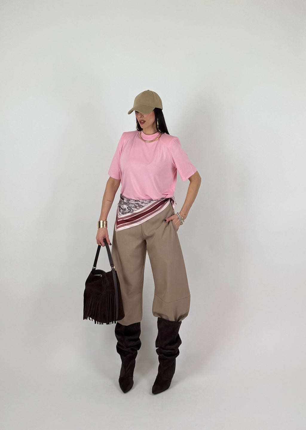 MAGLIA NECKSHOL ROSA