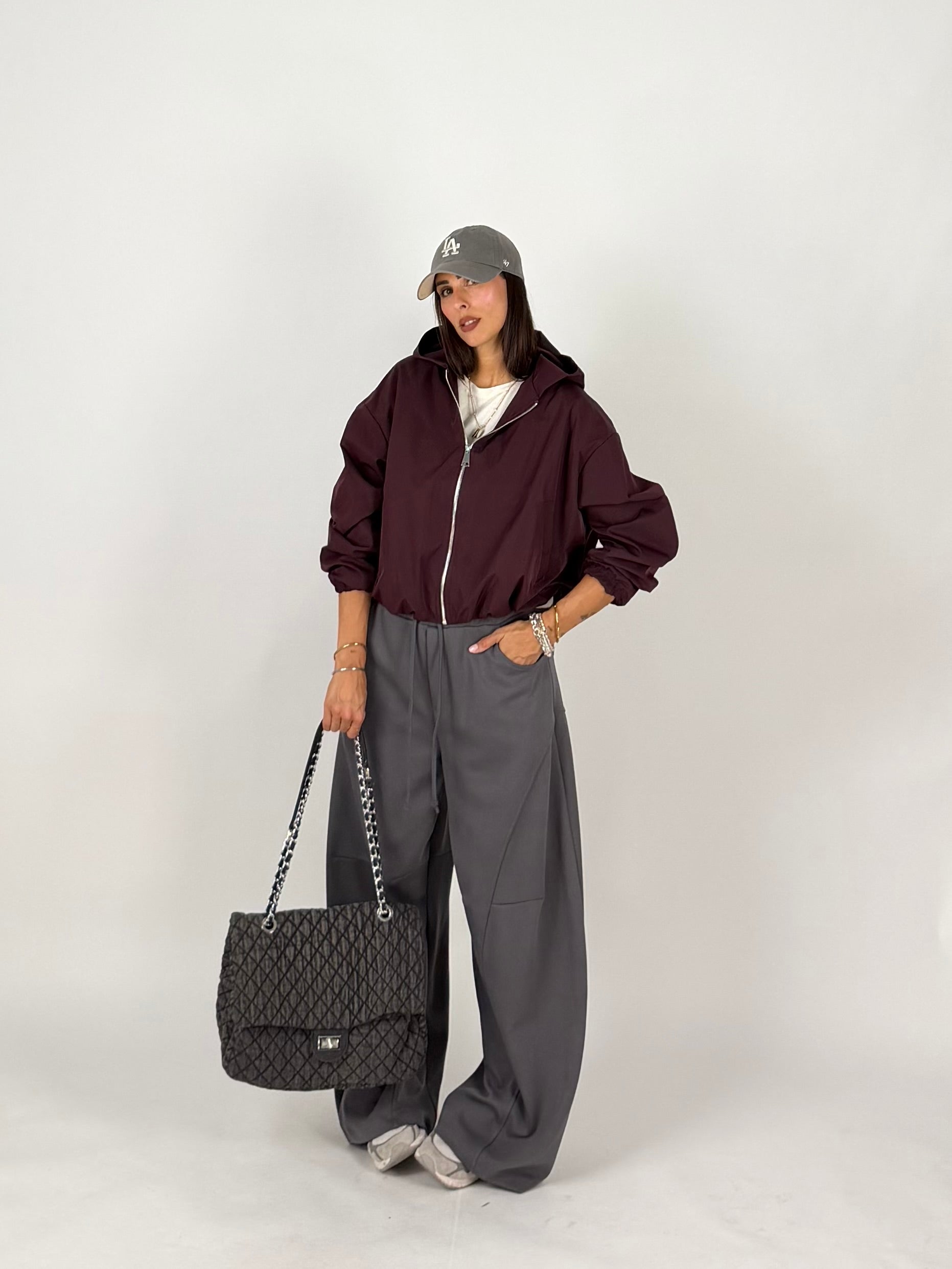 GIACCA TECH PUFF BORDEAUX