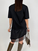 Carica l'immagine nel visualizzatore di Gallery, T-SHIRT DRESS NERA
