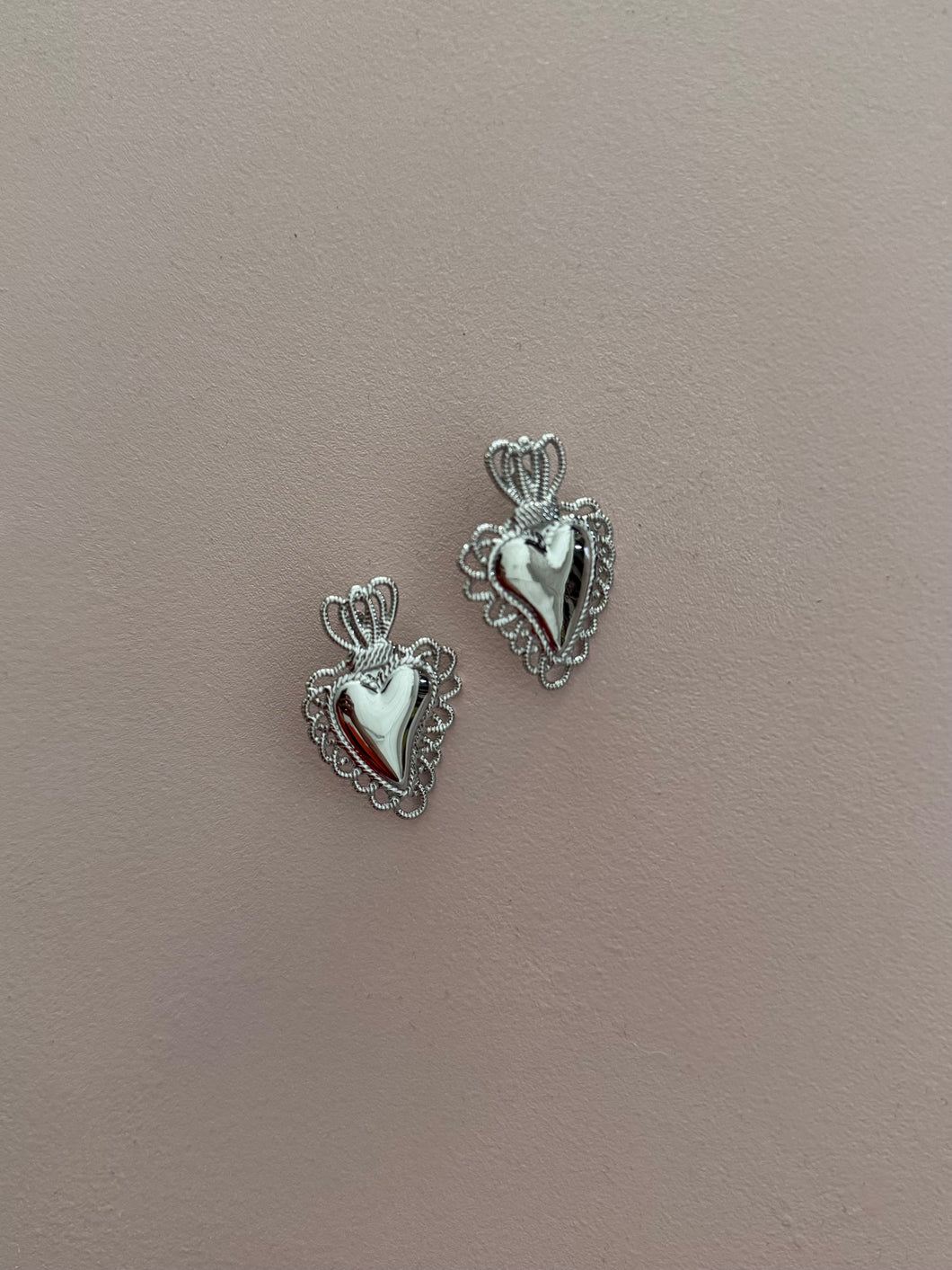 Orecchini cuore sacro