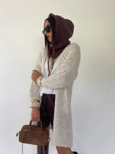 Carica l&#39;immagine nel visualizzatore di Gallery, CARDIGAN LUNGO AVORIO
