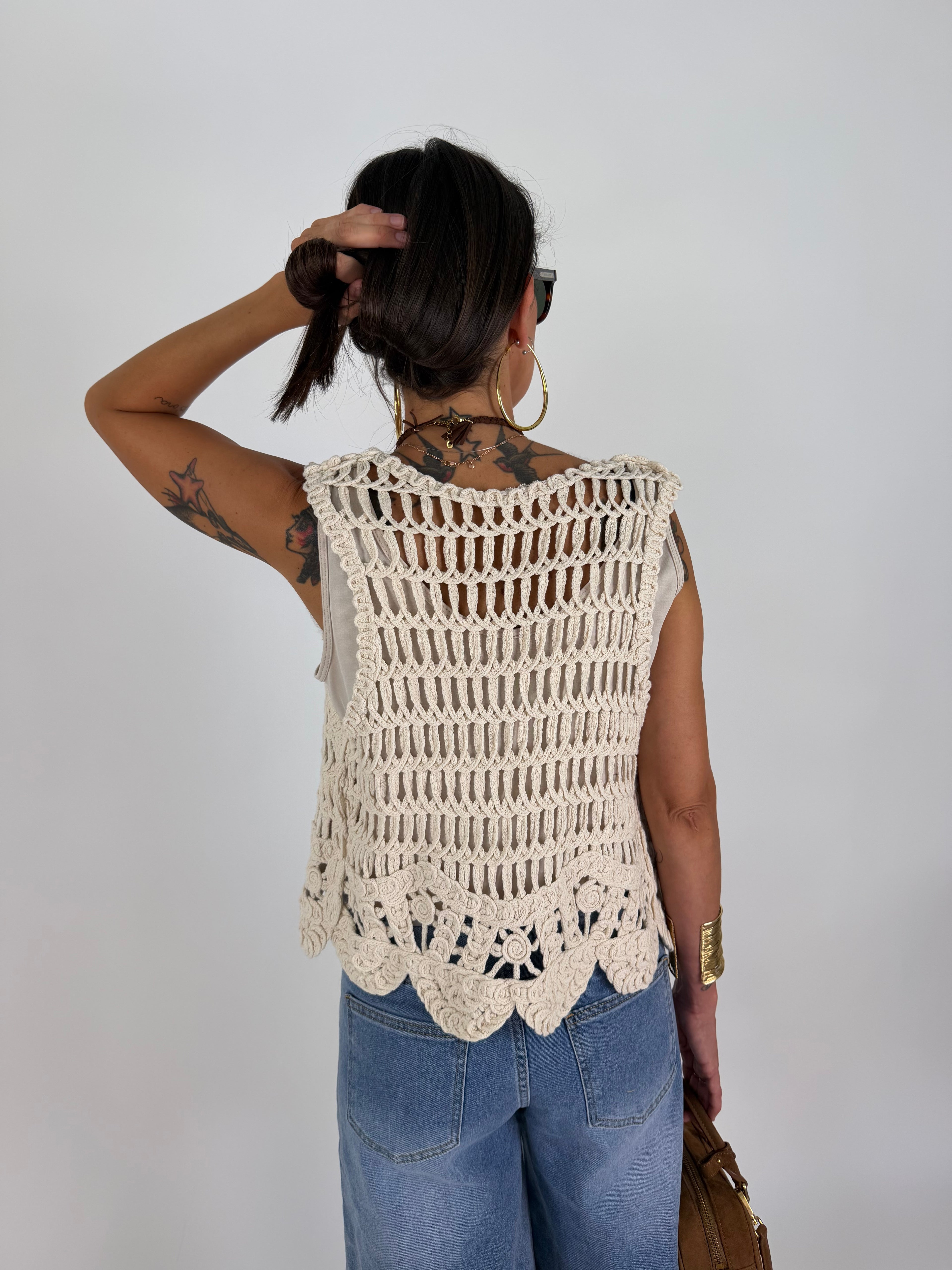 GILET CROCHET