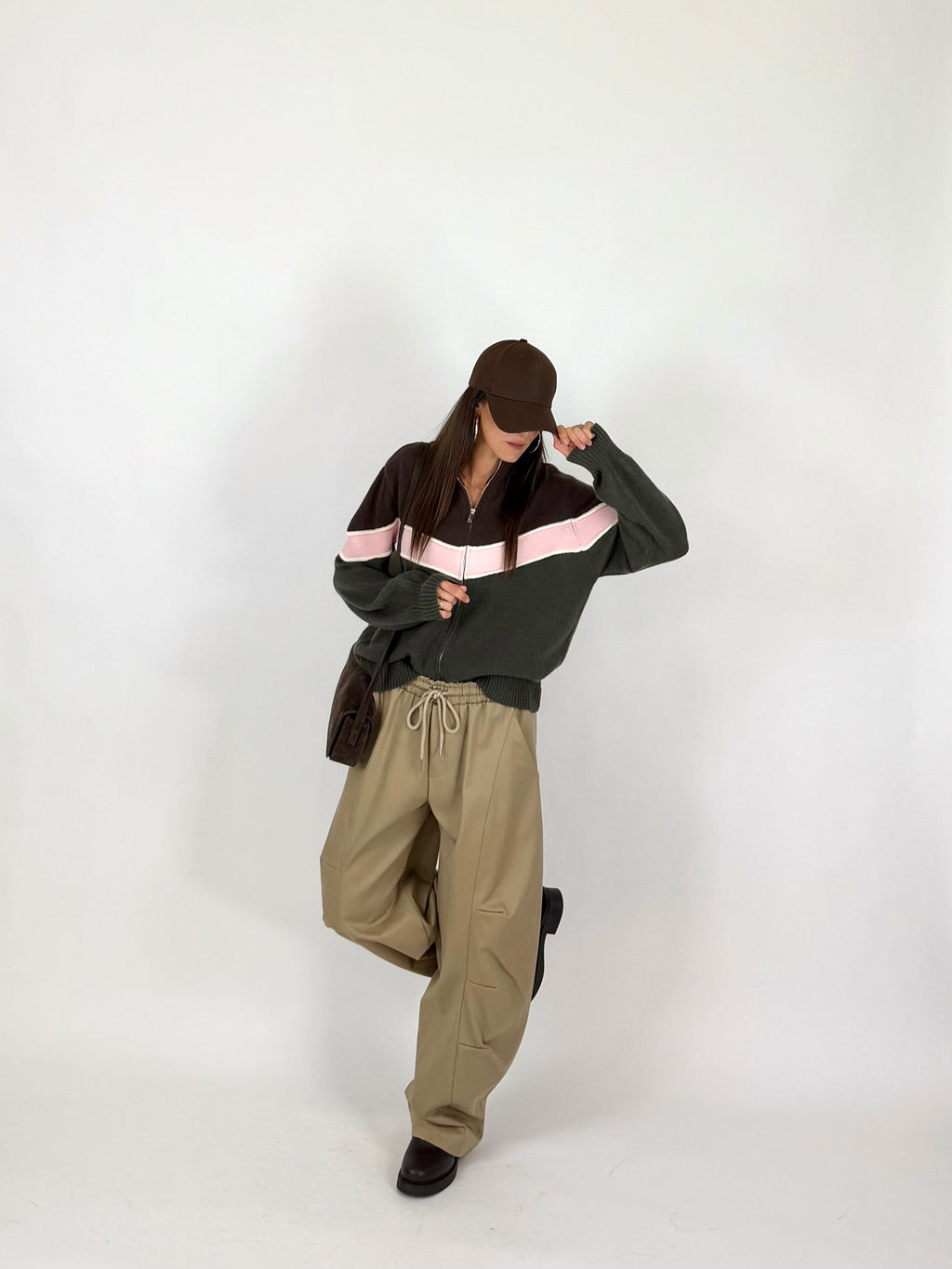 PULL VINTAGE CHOCO-GREEN
