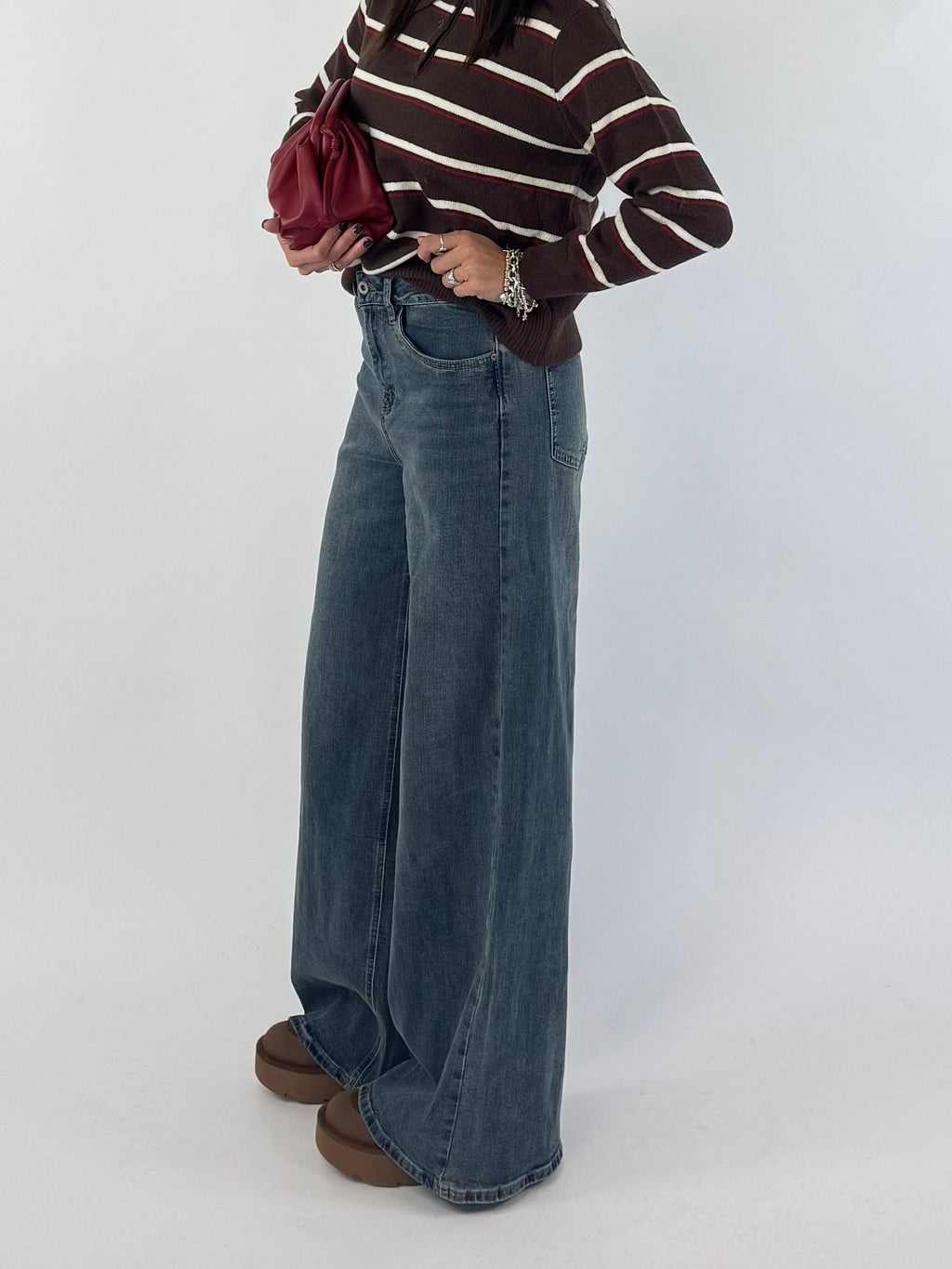 JEANS CLEAN PALAZZO