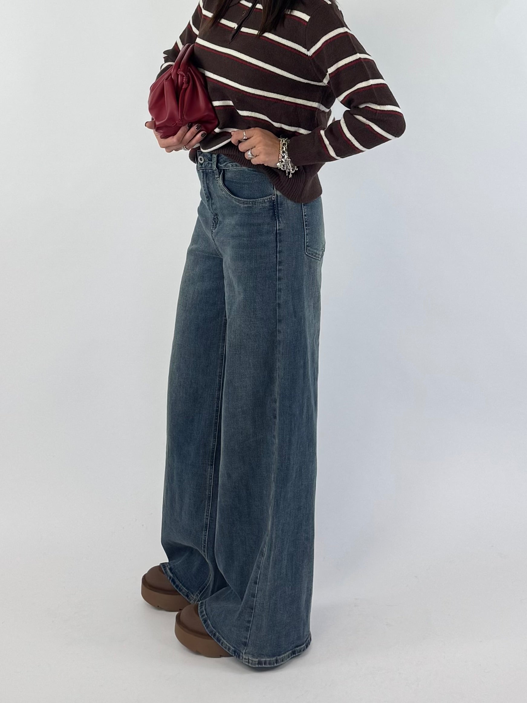 JEANS CLEAN PALAZZO