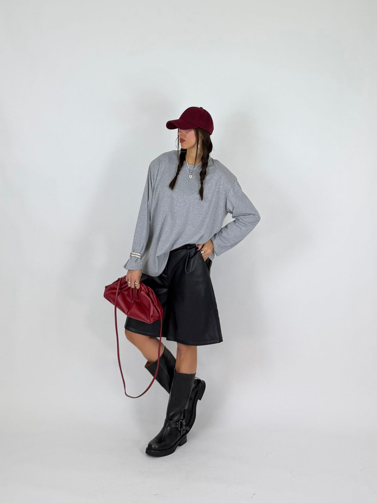T-SHIRT BOXY GREY