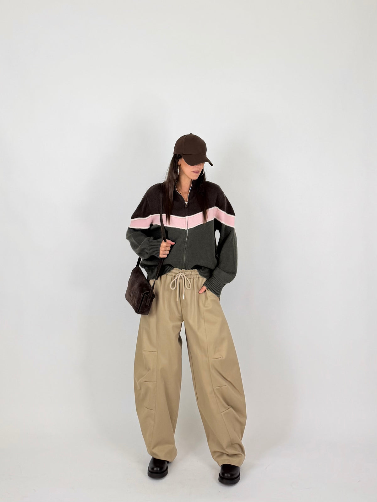 PULL VINTAGE CHOCO-GREEN