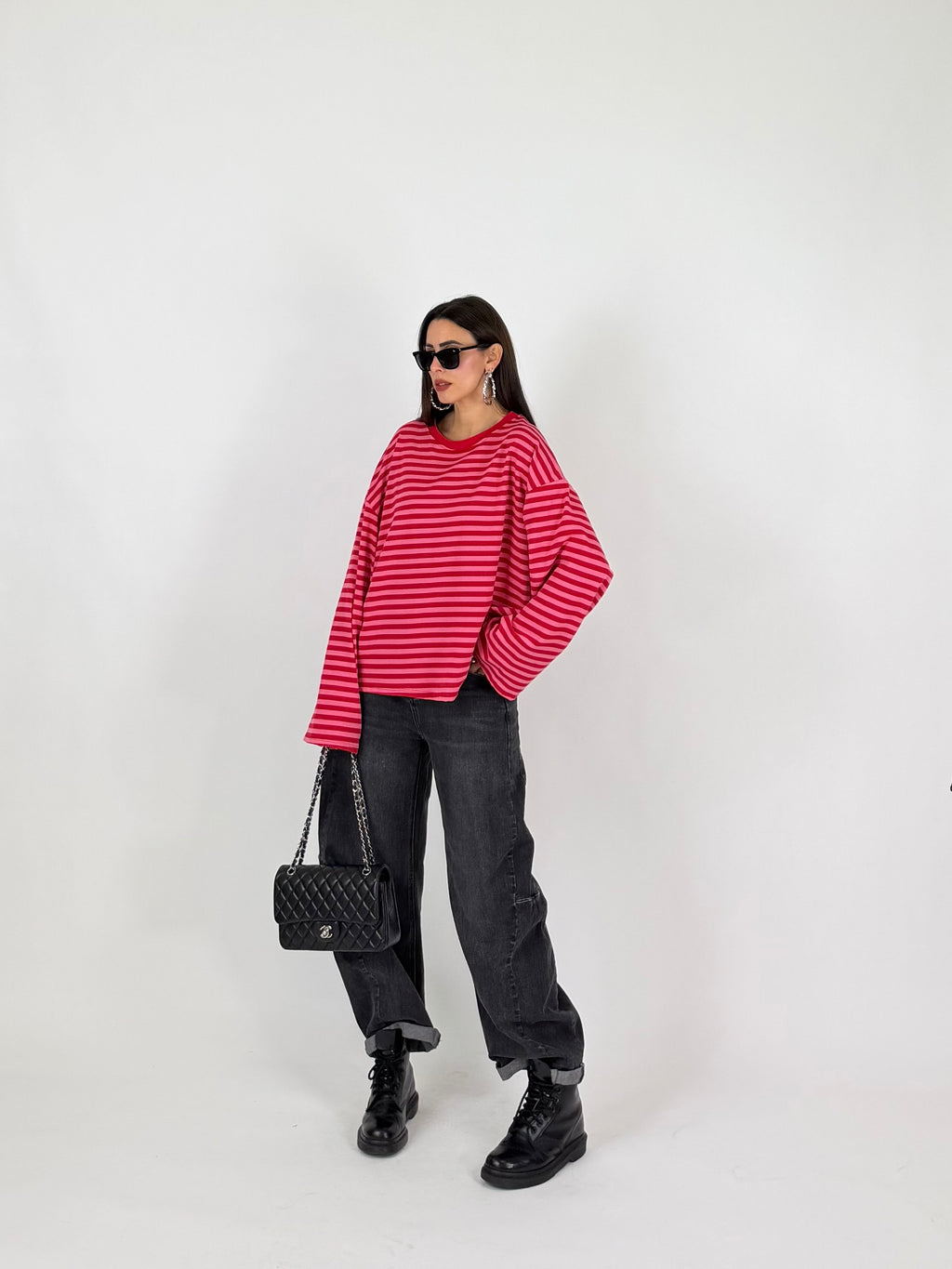 MAGLIA STRIPES PINK
