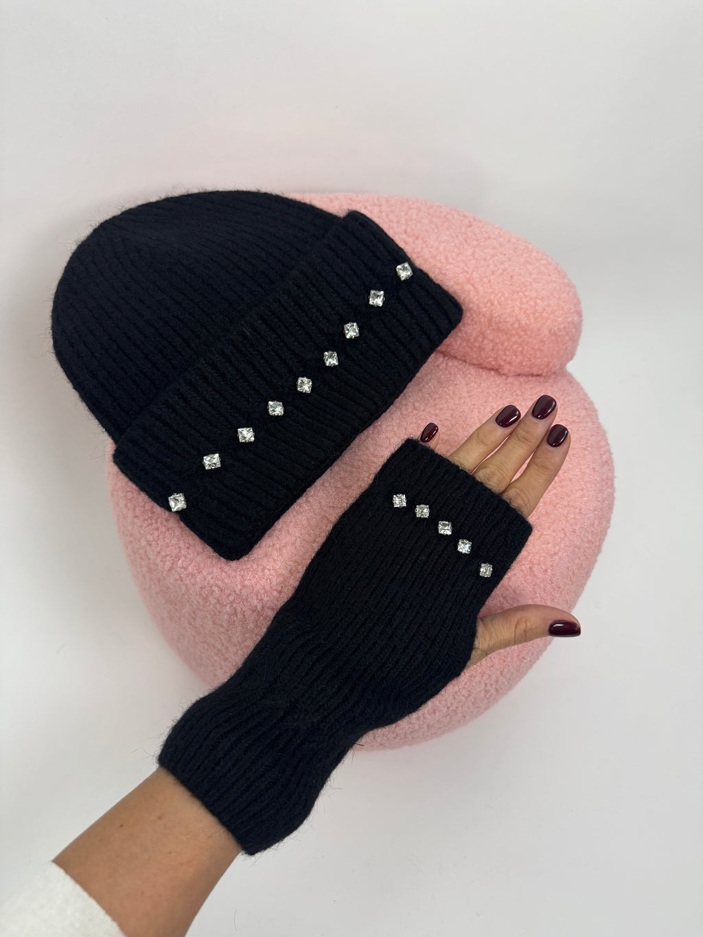 COORD CAPGLOVES BLACK