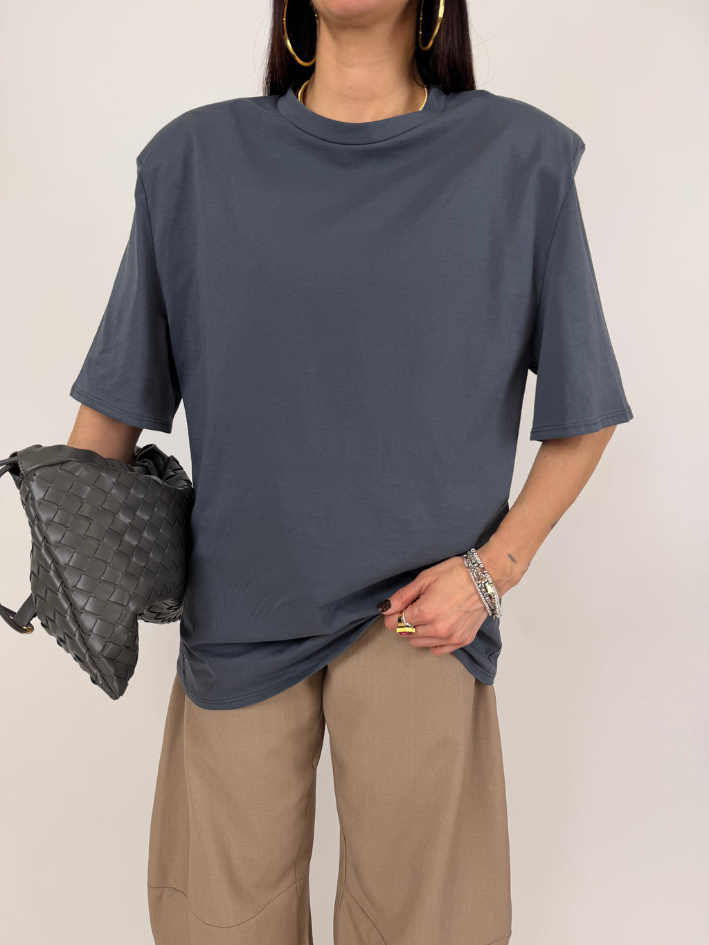 T-SHIRT OVER SHOL ANTRACITE