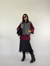 Carica l&#39;immagine nel visualizzatore di Gallery, GILET TWILL GRIGIO
