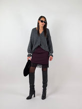 Carica l'immagine nel visualizzatore di Gallery, GONNA MINI LACE VINACCIA
