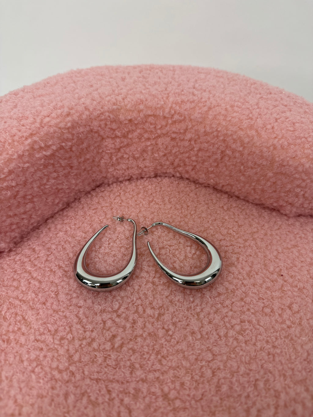 EARRINGS WAVY DROP SILVER
